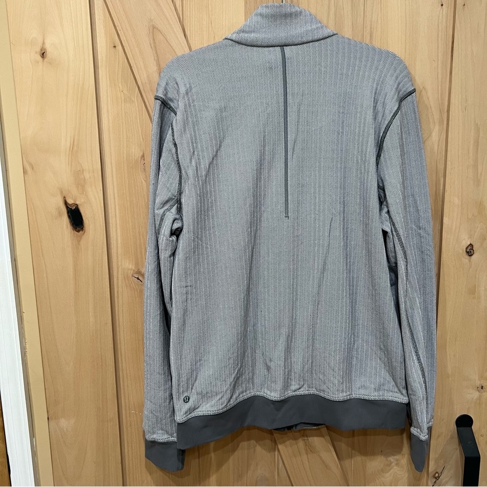 Lululemon PrePost Jacket Size Large  Heathered Herringbone Gray - Picture 5 of 14